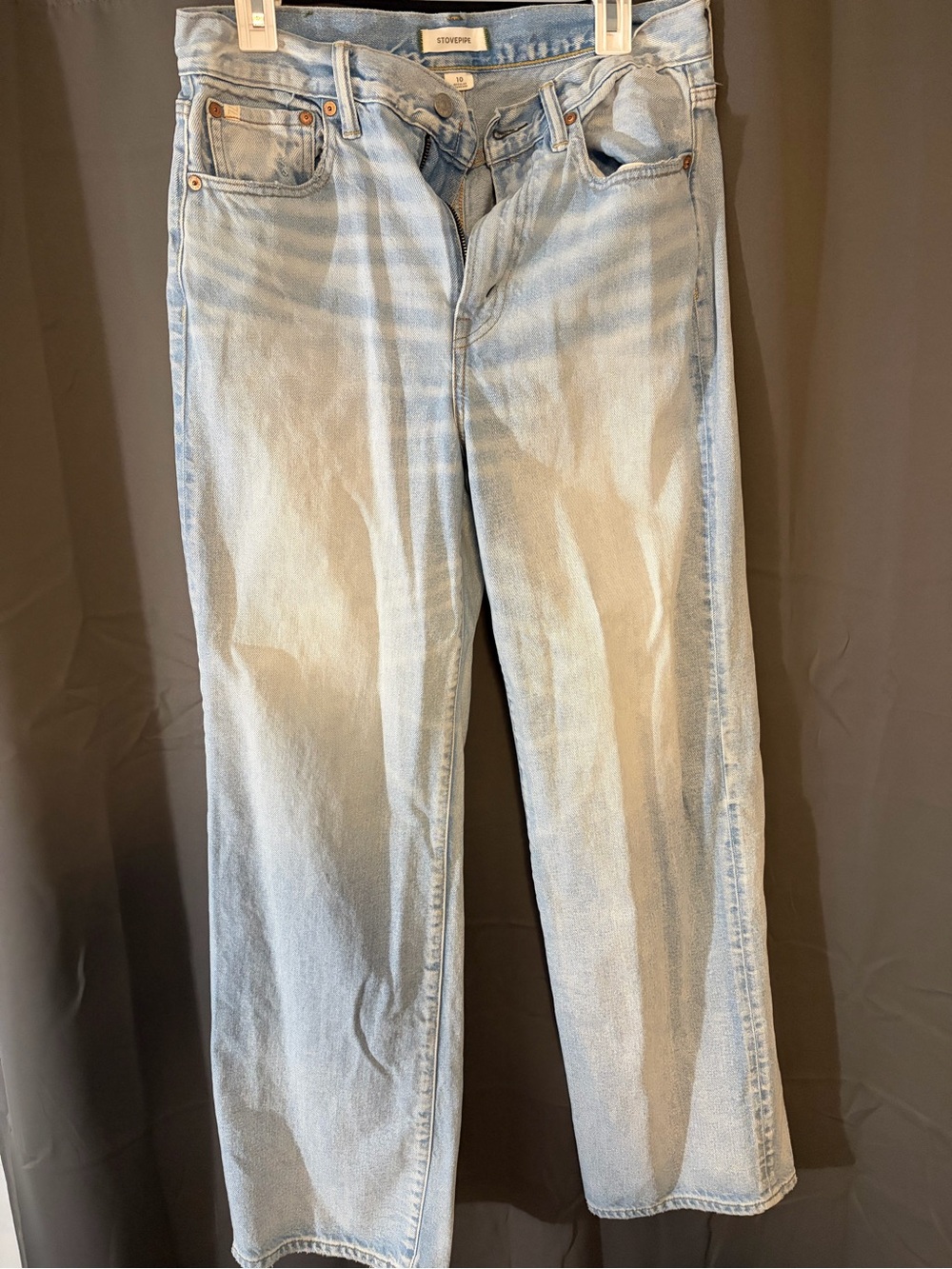 American Eagle Outfitters Light Wash Wide Leg Jeans